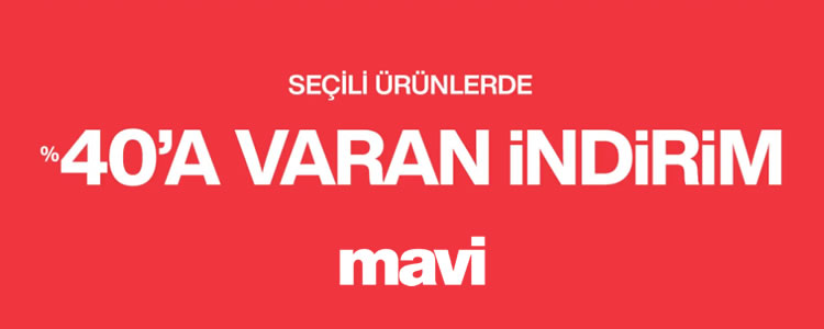 %40 Mavi İndirim Kampanyası