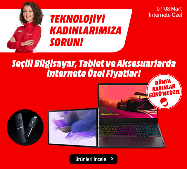 MediaMarkt'ta Bilgisayar, Tablet ve Aksesuarlarda Özel Fiyatlar!