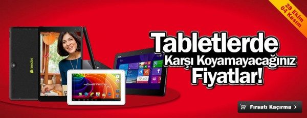 Tabletlerde Media Markt İndirimi