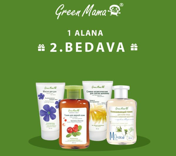 Green Mama'da Kupon Koduyla 1 Alana 1 Bedava