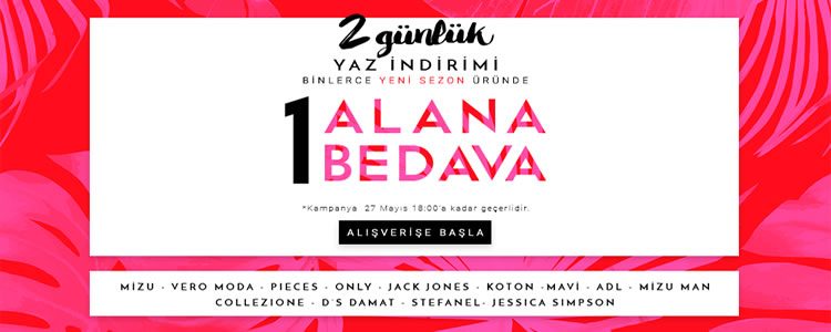 Mizu Alışverişlerinde 1 Alana 1 Bedava Fırsatı