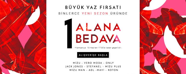 Mizu'da 1 Alana 1 Bedava Fırsatı