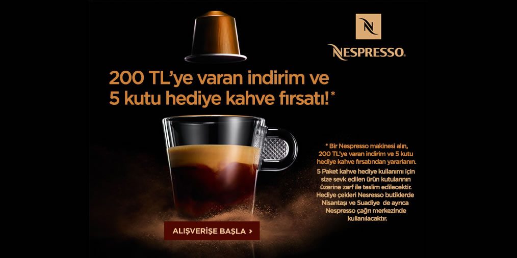Nespresso İndirim Kampanyaları Temmuz 2021 Kuponrazzi