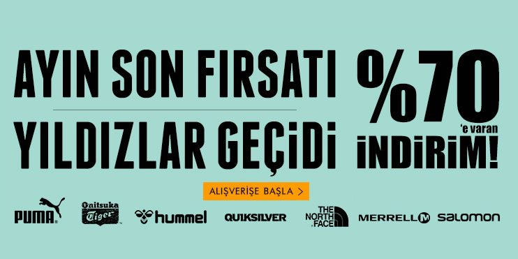 Yıldızlar Geçidi: %70'e Varan İndirim