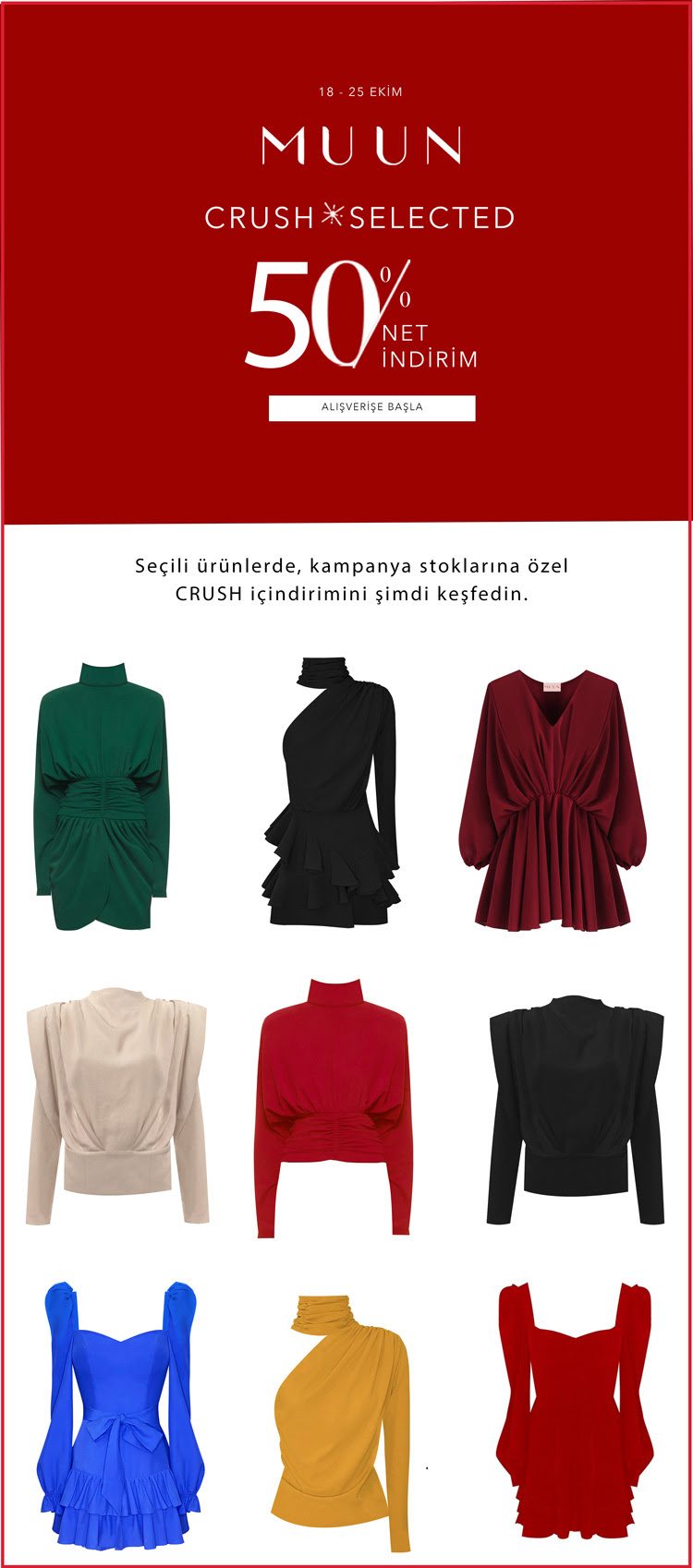 Muun'da Net %50 Crush İndirimi!