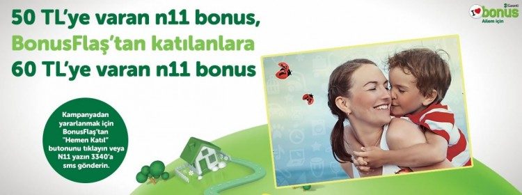 n11 İndirim Kuponu Gerekmiyor: 60 TL Bonus Hediye!