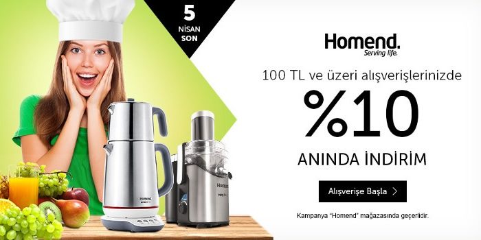 %10 Homend İndirim Kampanyası