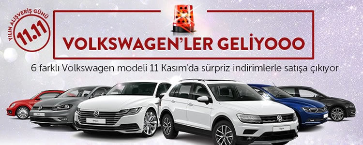 Yılın Alışveriş Gününde Şok Fiyatla Volkswagen