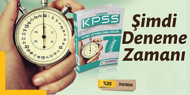 KPSS Deneme Sınavı Kitaplarında %25 İndirim