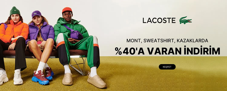 %40 Lacoste İndirim Kampanyası