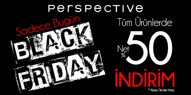Tüm Ürünlerde %50 Black Friday İndirimi
