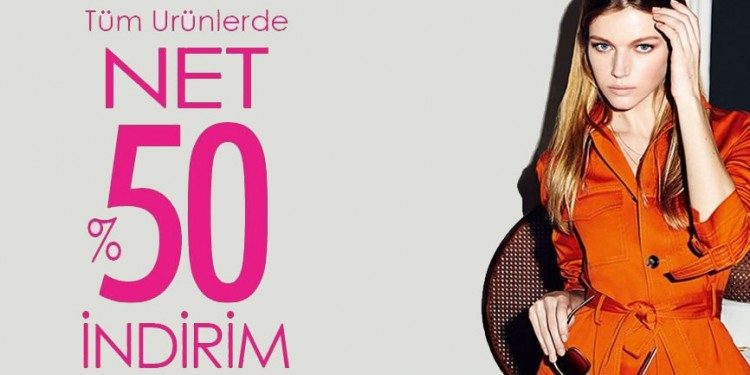 Tüm Ürünlerde Net %50 İndirim