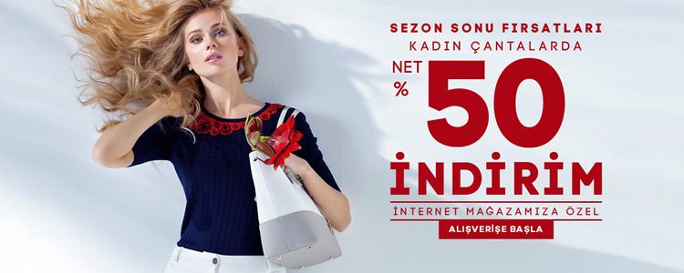 Kadın Çantalarda Net %50 İndirim!