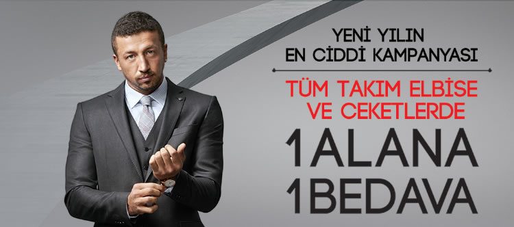 Pierre Cardin takım elbise ve ceketlerde 1 alana 1 bedava