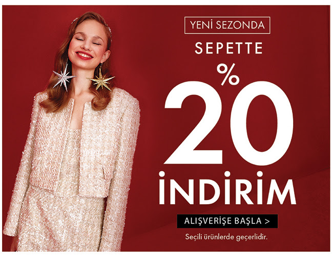 Roman'da Sepette %20 İndirim!