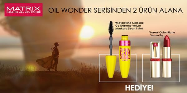 Matrix Oil Wonder Alana Maybelline Maskara ve L'Oreal Ruj Hediye!