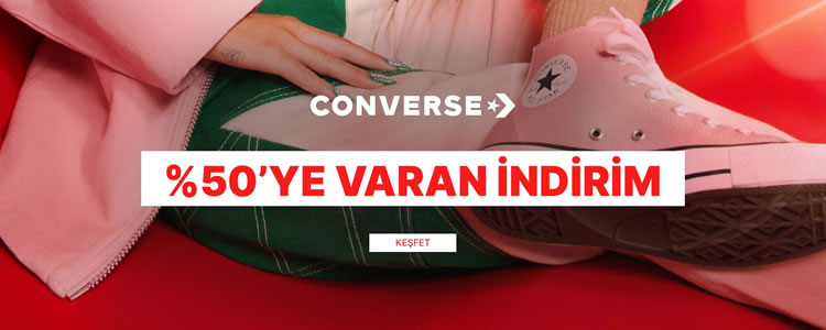 Converse Ürünlerinde Net %50 İndirim