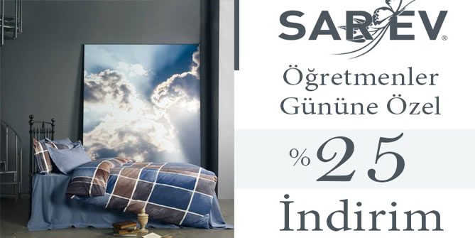 Sarev Ürünlerinde Öğretmenler Günü İndirimi