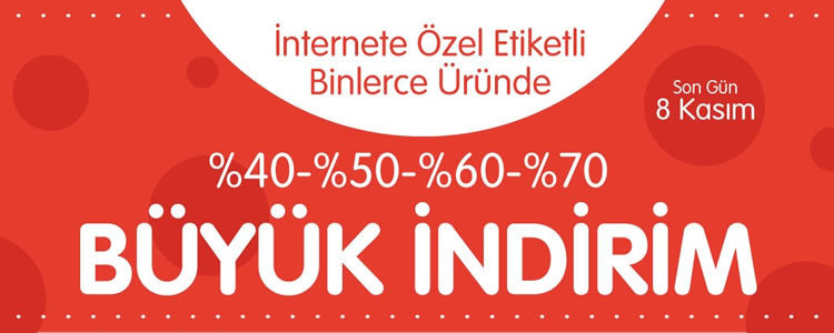 Binlerce Üründe Büyük İndirim