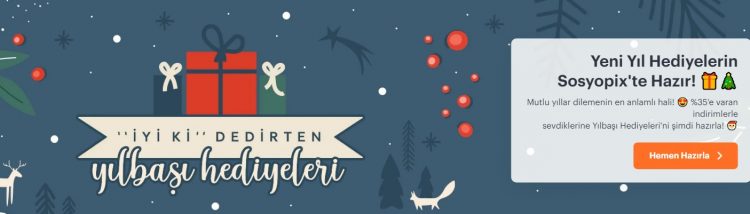 Sosyopix'te Net %30 İndirim İle Yılbaşı Hediyeleri!