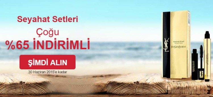 Seyahat Setlerinde %65 İndirim