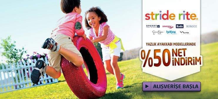 Stride Rite Yazlık Ayakkabılarda Net %50 İndirim