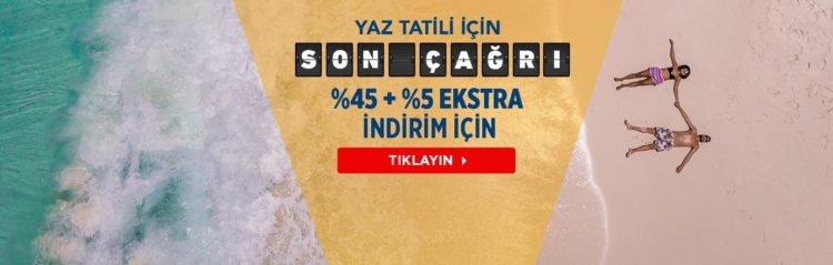 Tatilbudur.com'da %45+%5 İndirim!