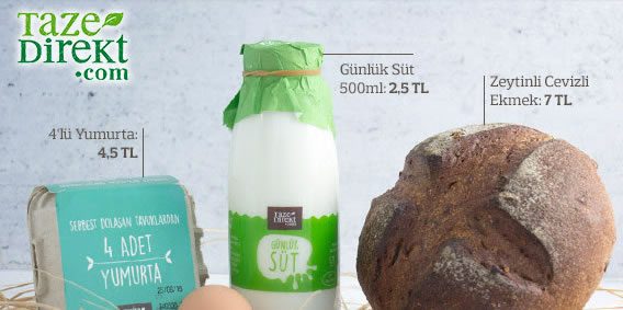Tazedirekt İndirim Kuponu ile Kahvaltı Paketi Hediye