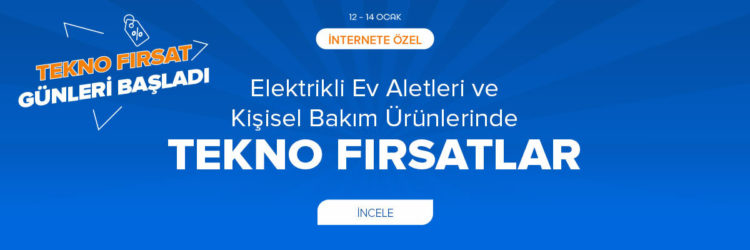 Teknosa'da Elektrikli Ev Aletleri & Kişisel Ürünlerde Fırsat!