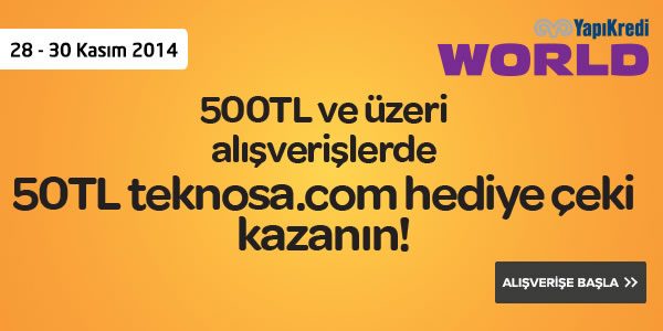 50 TL Teknosa Hediye Çeki