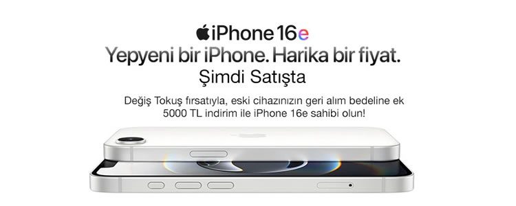 iPhone 16e 5000 TL İndirimli!