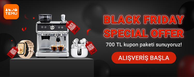 Temu Black Friday: 700 TL Temu İndirim Kodu