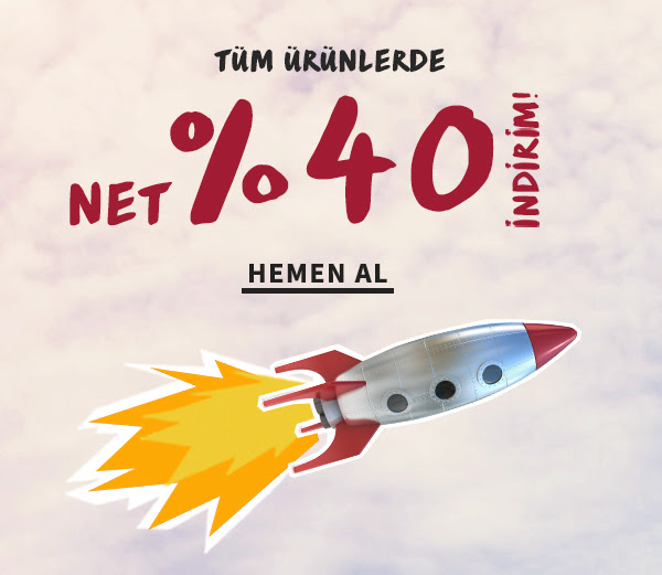 Tüm Ürünlerde Net % 40 İndirim!