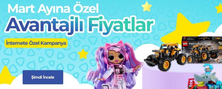 Mart Ayına Özel Toyzz Shop İndirimleri