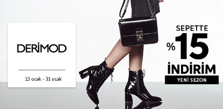 Derimod'da %15 İndirim