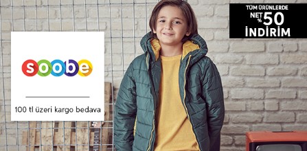 Soobe'de Net %50 İndirim!