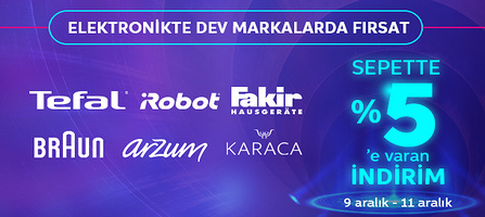 Trendyol Elektronik Ürünlerinde %5'e Varan İndirim
