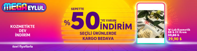 Trendyol Kozmetikte %50'ye Varan İndirim
