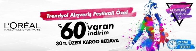 L’Oréal Paris'te Büyük İndirim ve Ücretsiz Kargo