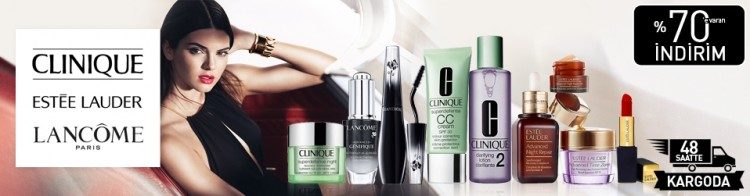 Clinique, Lancome ve Estee Lauder İndirimi