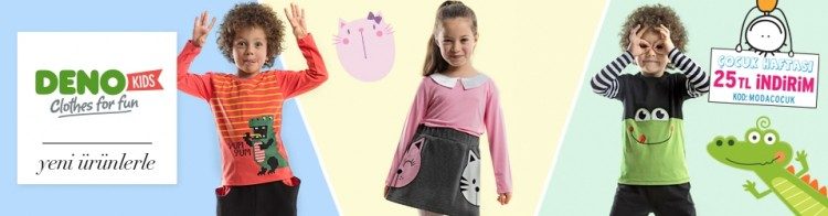 Trendyol İndirim Kuponu: Deno Kids 25 TL İndirimli