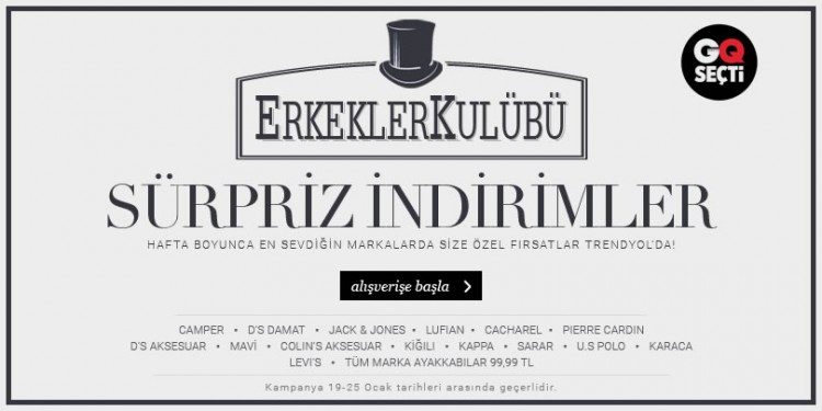 GQ Seçti: Erkekler Kulübünde Süpriz İndirimler