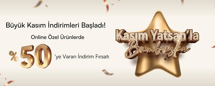 Yatsan Büyük Kasım İndirimleri