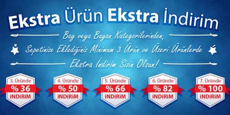 Birden Fazla Ürün Siparişiniz Ekstra İndirimli